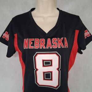 Rivalry Threads Nebraska Cornhuskers Football Jersey Women's Medium Red Black #8